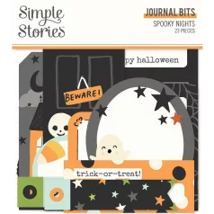   Kivágatok , Journal Bits / Simple Stories Spooky Nights (1 csomag)