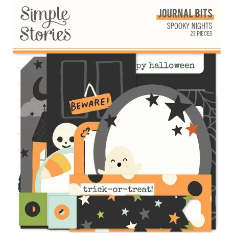 Kivágatok , Journal Bits / Simple Stories Spooky Nights (1 csomag)