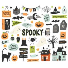   Kivágatok , Bits & Pieces / Simple Stories Spooky Nights (1 csomag)