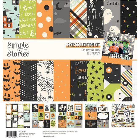 Papírkészlet 12" (30 cm), Collection Kit / Simple Stories Spooky Nights (1 csomag)