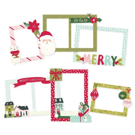 Chipboard , Chipboard Frames / Simple Stories Holly Days (1 csomag)