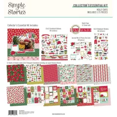   Papírkészlet 12" (30 cm), Collector's Essential Kit / Simple Stories Holly Days (1 csomag)