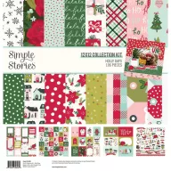   Papírkészlet 12" (30 cm), Collection Kit / Simple Stories Holly Days (1 csomag)
