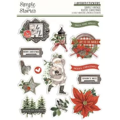  Matrica , Layered Stickers / Simple Stories Simple Vintage Rustic Christmas (1 ív)