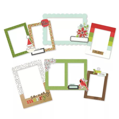 Chipboard , Chipboard Frames / Simple Stories Make it Merry (1 csomag)
