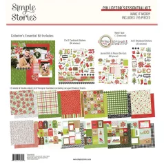   Papírkészlet 12" (30 cm), Collector's Essential Kit / Simple Stories Make it Merry (1 csomag)