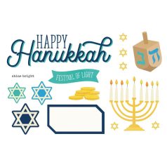   Kivágatok , Simple Pages / Simple Stories Happy Hanukkah (1 csomag)