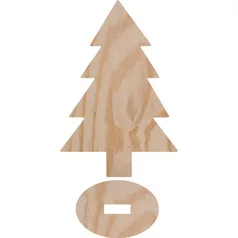   Fa dekoráció , Christmas Tree / Pronty Deco Wood (1 csomag)