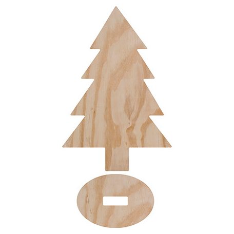 Fa dekoráció , Christmas Tree / Pronty Deco Wood (1 csomag)