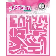   Stencil, Alfabetically Essentials nr.50 Art by Marlene/ AMB Mask (1 db)