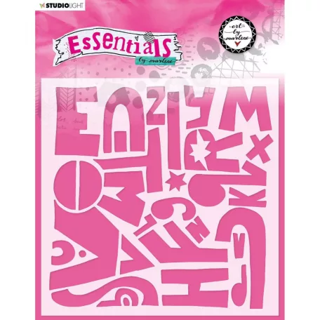 Stencil, Alfabetically Essentials nr.50 Art by Marlene/ AMB Mask (1 db)