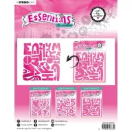   Stencil, Alfabetically Essentials nr.50 Art by Marlene/ AMB Mask (1 db)