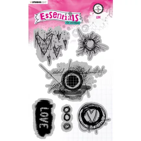 Gumibélyegző, Love Essentials nr.80 Art by Marlene/ ABM Cling Stamp (1 csomag)