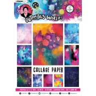   Kollázs papír A4, Pattern Paper Out Of This World nr.14 Art by Marlene/ ABM Collage Paper (1 csomag)