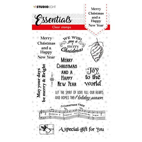 Szilikonbélyegző , Christmas Merry Christmas ENG Essentials nr.86 / SL Clear Stamp (1 csomag)