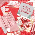 Craft Smith Scrapbook papírkészlet 12" (30 cm) Peppermint Stripe Paper Pad  (48 lap)