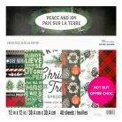 Craft Smith Scrapbook papírkészlet 12" (30 cm) Peace and Joy Paper Pad  (48 lap)