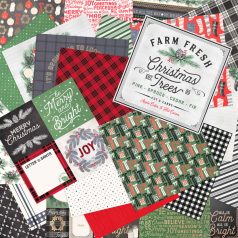   Craft Smith Scrapbook papírkészlet 12" (30 cm) Peace and Joy Paper Pad  (48 lap)