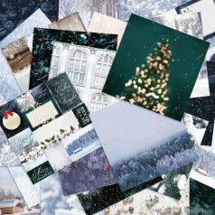   Craft Smith Scrapbook Papírkészlet 12" (30 cm) Winter Scene Paper Pad  (48 lap)