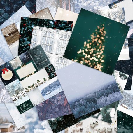 Craft Smith Scrapbook Papírkészlet 12" (30 cm) Winter Scene Paper Pad  (48 lap)