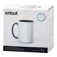   Cricut bögre 440ml  Beveled Ceramic Mug White/Grey Cricut Mug Press (1 db)