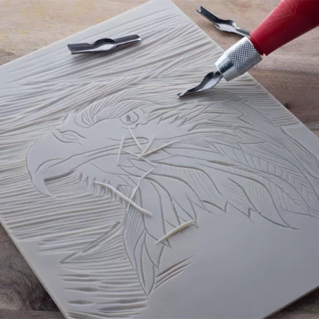 2 db - Lino nyomdalap , 200x150x3mm SoftCut/ Essdee Lino / Art Print (1 csomag)