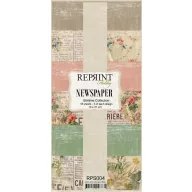   Papírkészlet 10x21 cm, Newspaper / Reprint Paper Pack (18 ív)