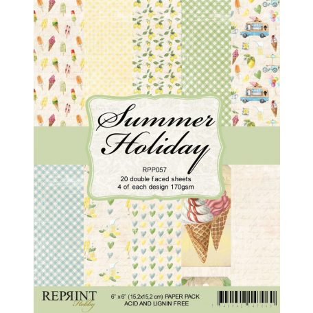 Papírkészlet 6" (15 cm), Summer Holiday / Reprint Paper Pack (20 ív)