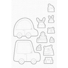   Vágósablon bélyegzőhöz Special Delivery / MFT Die-namics (1 csomag)