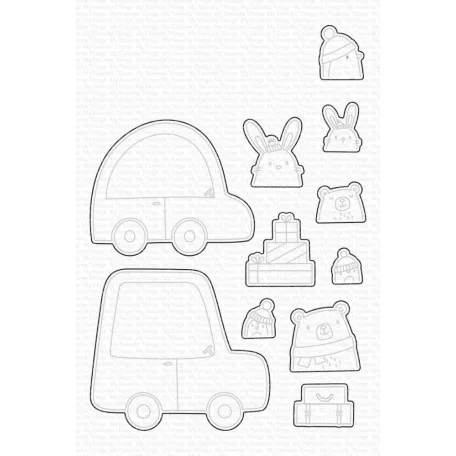 Vágósablon bélyegzőhöz Special Delivery / MFT Die-namics (1 csomag)