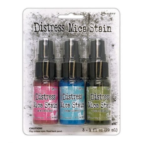 Gyöngyház spray , Holiday mica stain No.2 / Distress Mica Stain (3 db)