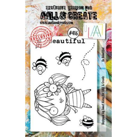 Aall and Create Szilikonbélyegző - A7 - Be Beatiful - Stamp Set (1 db)