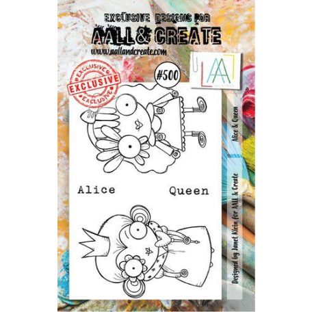 Szilikonbélyegző , Alice & Queen / AALL Stamp (1 db)