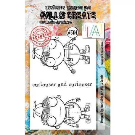 Szilikonbélyegző , Tweedledee & Tweeddledum / AALL Stamp (1 db)