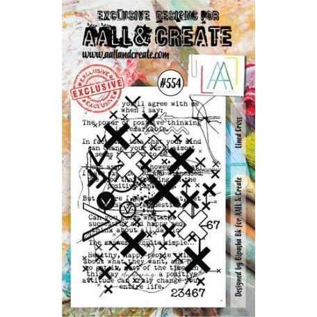 Szilikonbélyegző , Lined Cross / AALL Stamp (1 db)