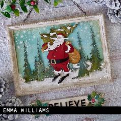   SIZZIX vágósablon, Woodland Santa  Colorize Tim Holtz/ Sizzix Thinlits Die Set (1 db)