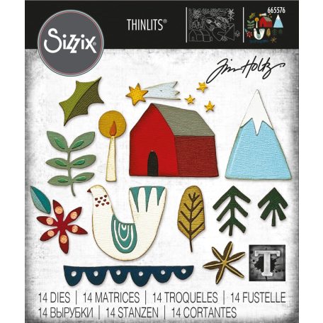 SIZZIX vágósablon, Funky Nordic Tim Holtz/ Sizzix Thinlits Die Set (1 db)