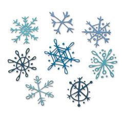   SIZZIX vágósablon, Scribbly Snowflakes Tim Holtz/ Sizzix Thinlits Die Set (1 db)