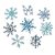 SIZZIX vágósablon, Scribbly Snowflakes Tim Holtz/ Sizzix Thinlits Die Set (1 db)