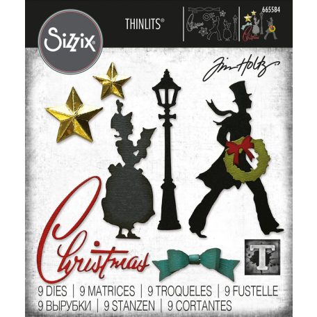SIZZIX vágósablon, Vault Series: Christmas 2021 Tim Holtz/ Sizzix Thinlits Die Set (1 db)