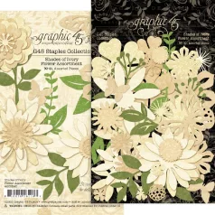   Graphic 45 Kivágatok Shades of Ivory / Flower Assortment (1 csomag)