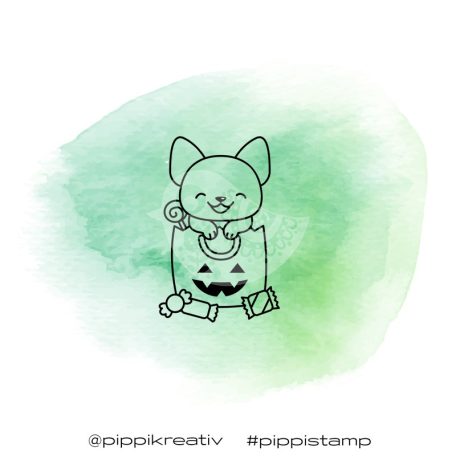 Gumibélyegző , Sugar Doggie Halloween/ PIPPI Rubber Stamp (1 db)