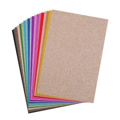   Csillámos karton A4, Vegyes színek / Glitter paper (20 ív)