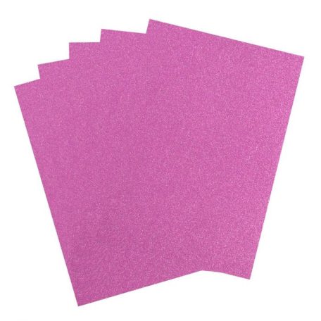 Csillámos karton A4, Red / Glitter paper (5 ív)