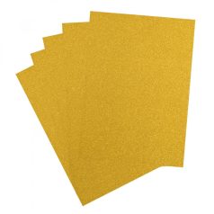 Csillámos karton A4, Yellow gold / Glitter paper (5 ív)