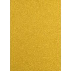 Csillámos karton A4 Yellow gold Glitter paper (5 ív)