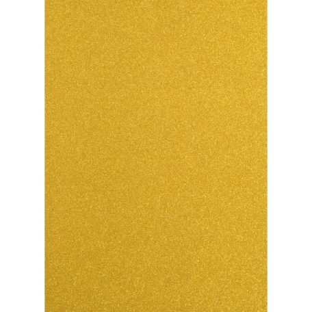 Csillámos karton A4 Yellow gold Glitter paper (5 ív)