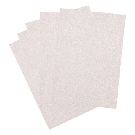 Csillámos karton A4, Silver / Glitter paper (5 ív)