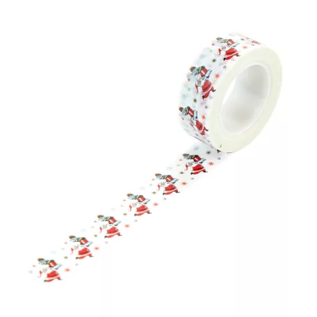 Dekorációs ragasztószalag , Merry Christmas Delivering Gifts/ Carta Bella Washi Tape (1 db)