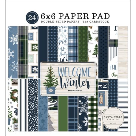 Papírkészlet 6" (15 cm), Welcome Winter / Echo Park Paper Pack (24 lap)